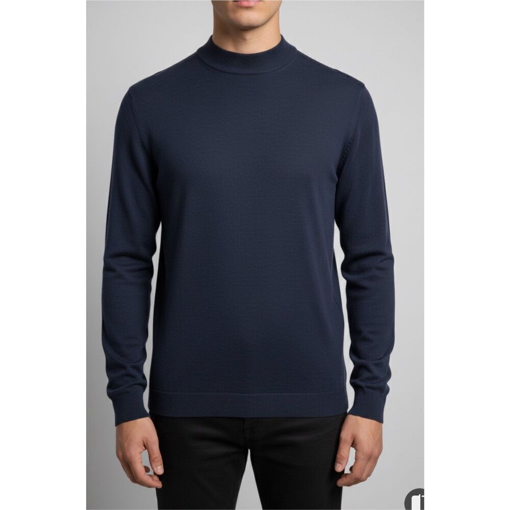 Hart Schaffner Marx Extra Fine Merino Wool Sweater Sz. M Black Pullover